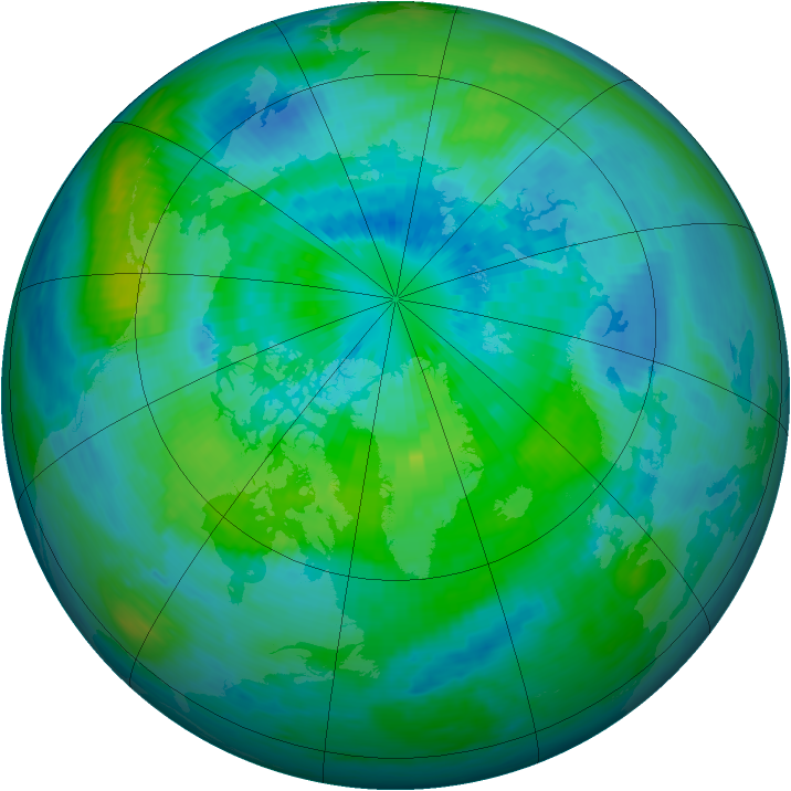 Arctic ozone map for 24 September 1994